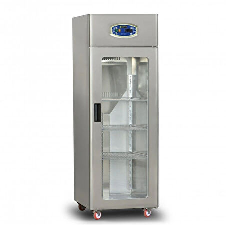 Dampak Tek Cam Kapılı Dik Tip Buzdolabı 600 Litre 304 Çelik