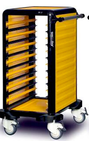 Gastrolley Tekli Gn Küvet Taşıma Arabası 75 (2 Yanı Kapalı) 53 x 71 x 99 (cm)