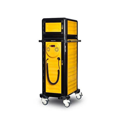 Gastrolley Tekli Hastane Tepsi Arabası 100 / 25 (Isıtmalı+Nötr) 57 x 79 x 158 (cm)