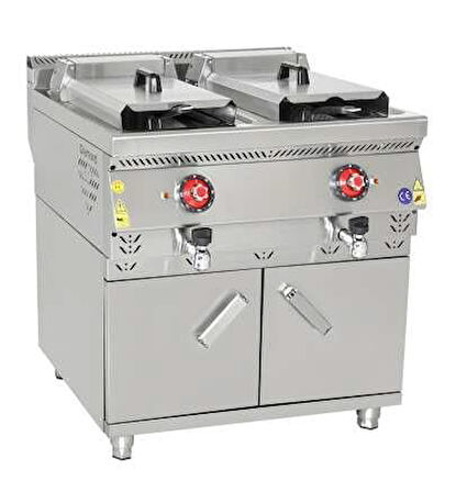 Himaksan Elektrikli Çiftli Fritöz Dolaplı 24 + 24  LT