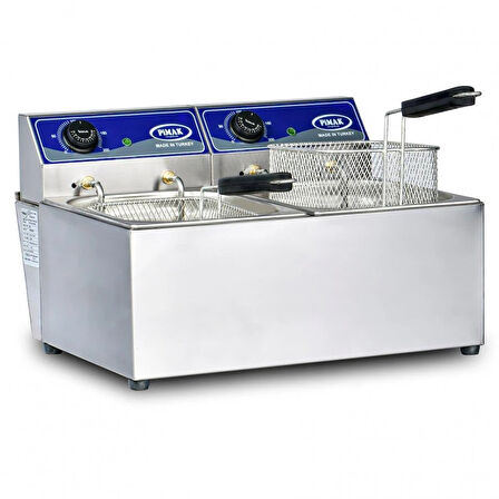 Pimak Elektrikli Ekonomik Model Fritöz 10 +10 LT 60 x 60 x 30 (cm)