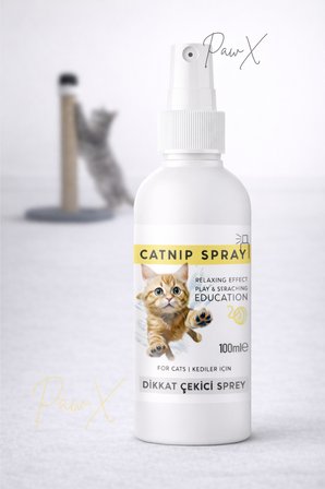 Doğal Fileli Kedi Çimi Seti Avokado Catnip Oyuncağı ve Catnip Oyun Sprey 100 ml 3lü Set