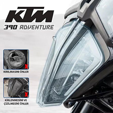KTM 390 Adventure Far Koruması Headlight Protection