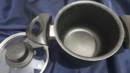  Granit Kaplama 12 CM EKONOMİK Yanmaz Yapışmaz Teflon Tencere (EV-ÖĞRENCİ) 