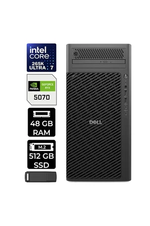 Pro Max T2 Core Ultra 7 265K RTX 5070 12GB 48GB RAM 512GB SSD FreeDOS FCT22505P313 Masaüstü İş İstasyonu + PER4 USB Bellek