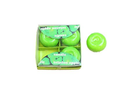 MUM YEŞİL ELMA ŞEKLİNDE 4'LÜ