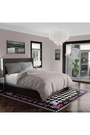 Kaymaz Taban Yıkanabilir Halı – Mutfak, Salon, Yatak Odası için Modern Dijital Baskı Halı (SLNHALI88