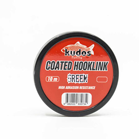 Kudos Coated Hooklink Green 10m 25 Lb. Standart-25LB