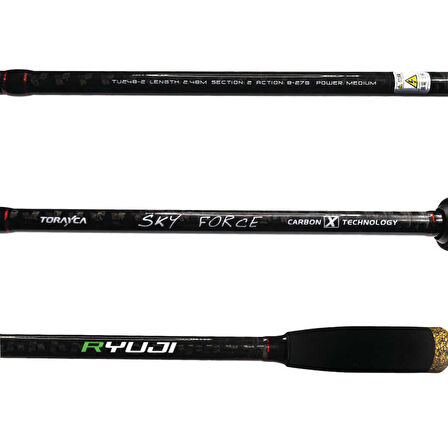 Ryuji Sky Force 2.48m 8-27gr 2P Spin Olta Kamışı Standart-Standart