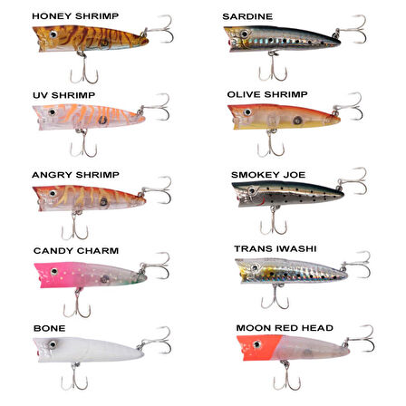 Ryuji Sea Popper 7cm 8.5gr Top Water Maket Yem UV SHRIMP-Standart