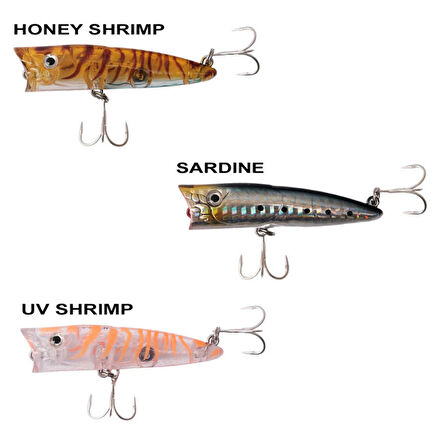 Ryuji Sea Popper 7cm 8.5gr Top Water Maket Yem UV SHRIMP-Standart