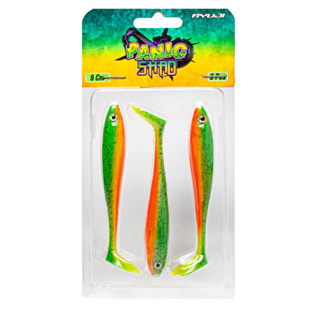 Ryuji Panic Shad 9cm 5.5gr Silikon Yem CHARTREUSE GLOW-Standart