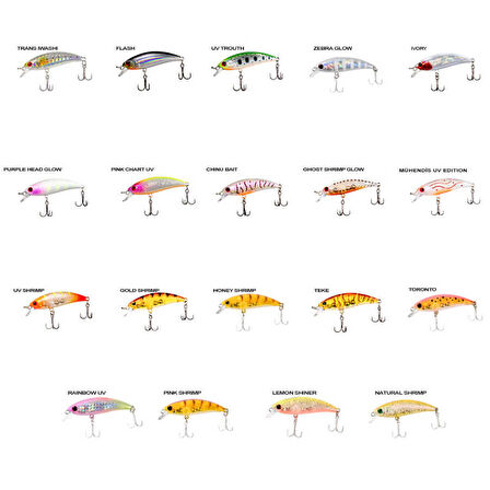 Ryuji Baby Minnow Sinking 5cm 4.5gr Maket Yem HONEY SHRIMP-Standart