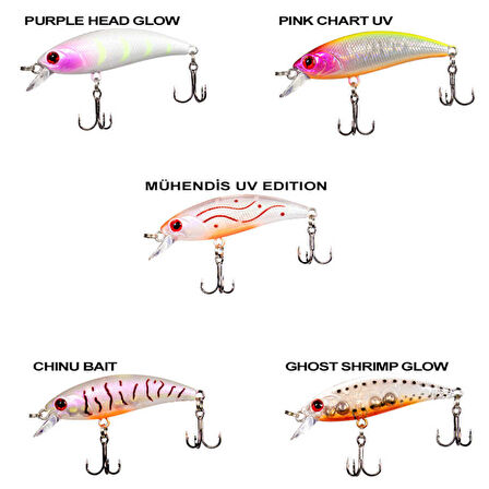 Ryuji Baby Minnow Sinking 5cm 4.5gr Maket Yem HONEY SHRIMP-Standart