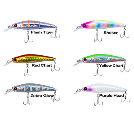 Ryuji Bubble Bait 8cm 12gr Maket Yem RAINBOW CHART-Standart