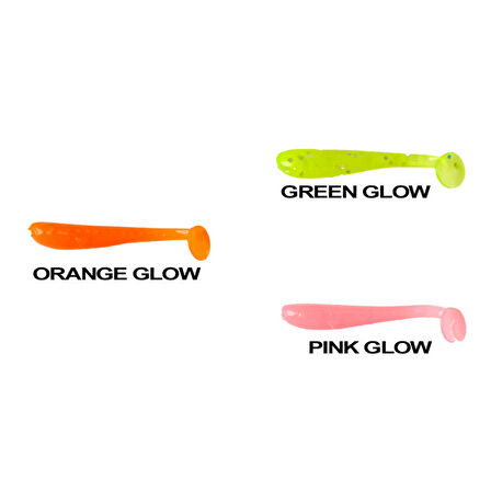 Ryuji Baby Rock Fish 3.5cm Silikon Yem (20 Adet) ORANGE GLOW-Standart