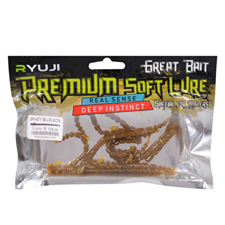 Ryuji Crazy Slug 8cm Silikon Yem (10 Adet) H-Standart