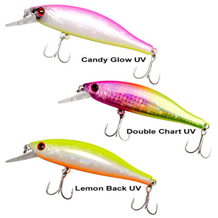 Ryuji Slalom Sinking 8cm 11gr Maket Yem CANDY UV GLOW-Standart