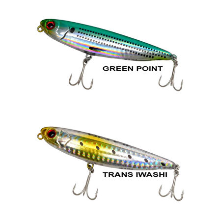 Ryuji Dog Strike 9cm 11gr Maket Yem GREEN CHART-Standart