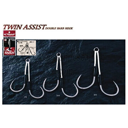 Shout Twin Assist Serisi Olta İğnesi Standart-1/0