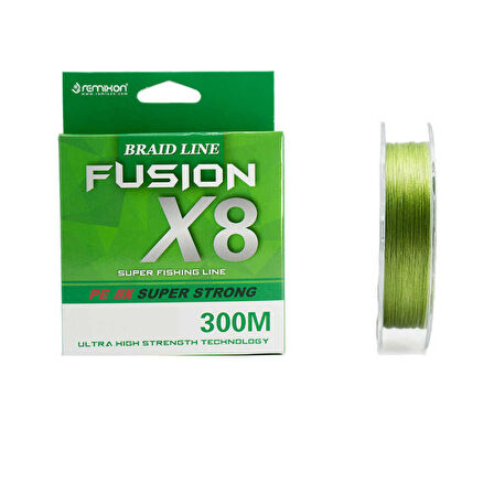 Remixon Fusion 300m X8 Green İp Misina Standart-0,16mm