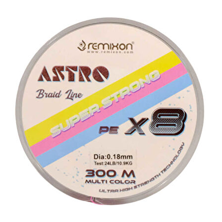 Remixon Astro 8X 0.13mm 300m M.Color İp Misina Standart-0.16mm