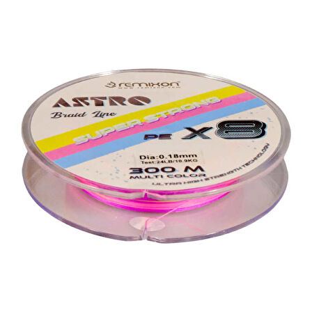 Remixon Astro 8X 0.13mm 300m M.Color İp Misina Standart-0.16mm