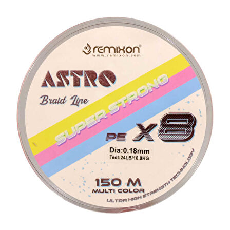 Remixon Astro 8X 0.10mm 150m M.Color İp Misina Standart-0.13mm