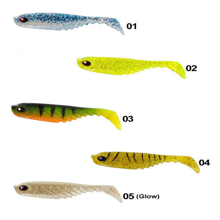Remixon Curvy Shad 7,5cm (5 Adet) 03-Standart