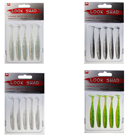 Remixon Look Shad 9cm (5 Adet) LIME YELLOW-Standart