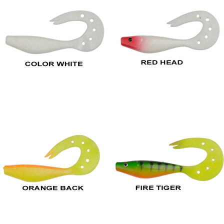Remixon Sandra 9cm Silikon Yem (25 Adet) RED HEAD-Standart