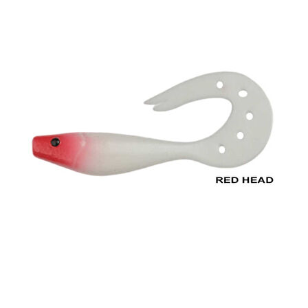 Remixon Sandra 9cm Silikon Yem (25 Adet) RED HEAD-Standart