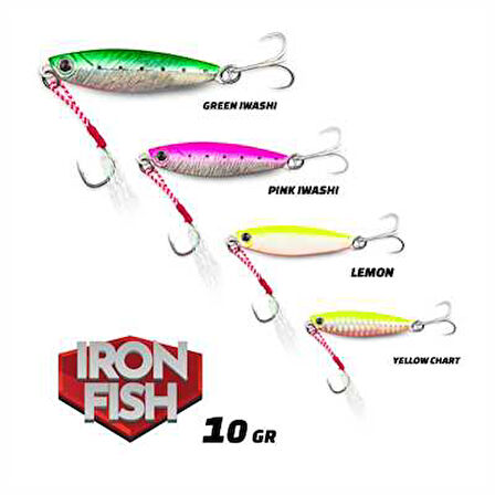 Fujin Iron Fish 10gr 50mm Jig Yem GREEN IWASHI