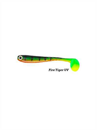 Fujin Bomb Shad 85mm Slikon Balık Glowy
