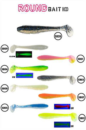 Fujin Round Bait 100mm Silikon Balık SB03
