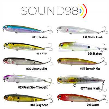 FUJIN Sound98 9,8cm 10,6gr Su Üstü Maket Balık 011 Illusion