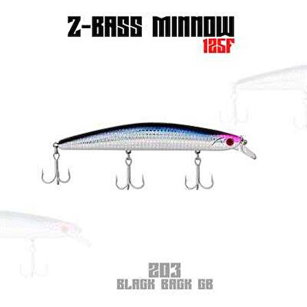 Fujin Z-Bass Minnow 125F 21gr Maket Balık 207 Phoenix