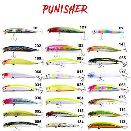Fujin Punisher Maket Balık PN105SW 086 Flashing Minnow
