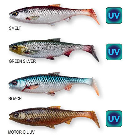 Savage Gear 3D River Roach 12 cm 17 gr Clear Water Mix 4 Adet