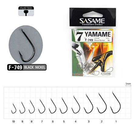 Sasame Yamame F-749 Serisi Olta İğnesi Standart-4