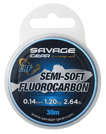 Savage Gear Semi-Soft Fluorocarbon Lrf 30 M Clear 0.14 MM 1.2 KG 2.64 LB