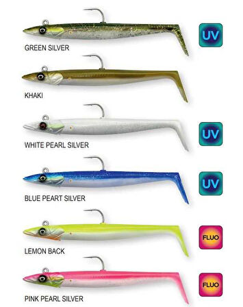 Savage Gear Sandeel V2 14 cm 33 gr 2+1 Blue Pearl Silver