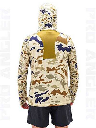 Fujin Pro Angler S24 Buff&Hoodie Natural Camo Medium (M)