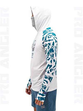 Fujin Pro Angler S24 Buff&Hoodie Lambuka Green Small (S)