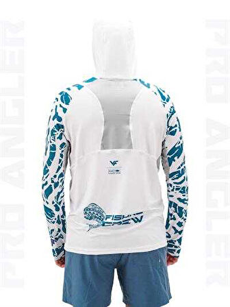 Fujin Pro Angler S24 Buff&Hoodie Lambuka Green Large (L)