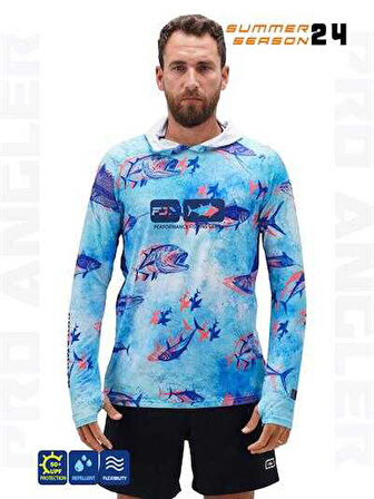 Fujin Pro Angler S24 Hooded Echo Fish XXLarge (XXL)