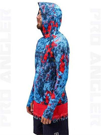 Fujin Pro Angler S24 Hooded Red Reef Small (S)