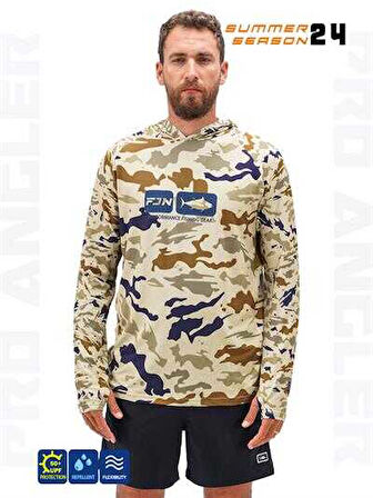 Fujin Pro Angler S24 Hooded Natural Camo Medium (M)