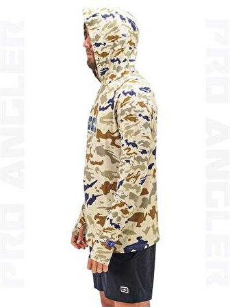 Fujin Pro Angler S24 Hooded Natural Camo Medium (M)