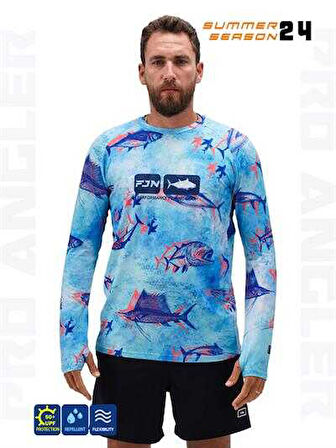 Fujin Pro Angler S24 T-Shirt Echo Fish Medium (M)
